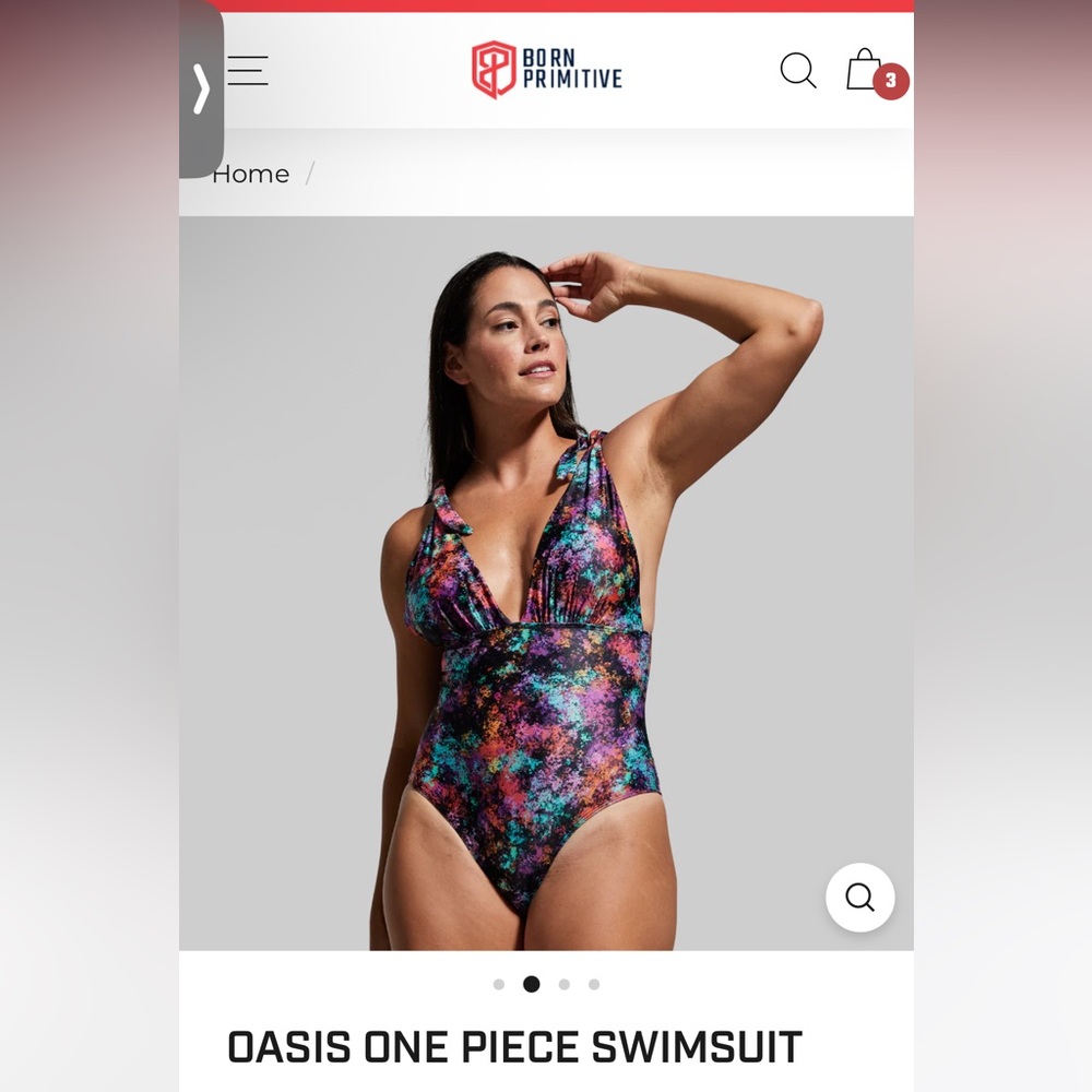 NWOT Born Primitive Oasis Multicolor One-Piece Swimsuit